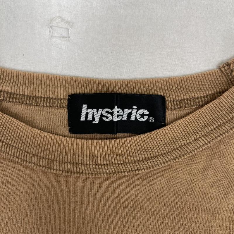 ヒステリック HYSTERIC Tシャツ 長袖 日本製 I DIG YOU コットン 長袖 ロゴ Tシャツ 2cl-6720 FREE 茶 / ブラウン / brown メンズ USED 古着 中古 50160357