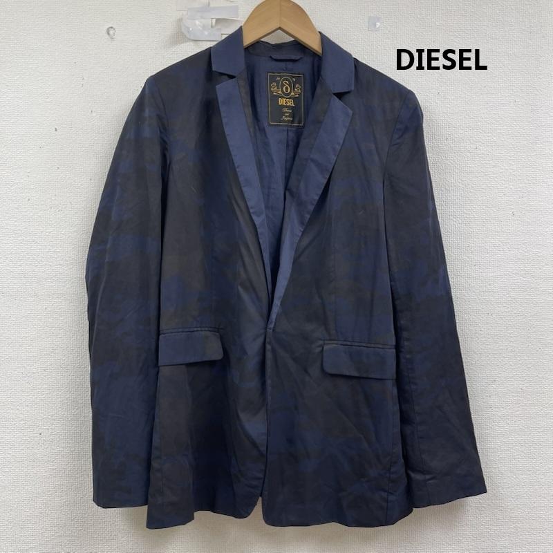 ディーゼル DIESEL ジャケット、上着 ジャケット、ブレザー カモフラ柄 迷彩柄 ナイロン ポリエステル テーラード ジャケット M 紺 / ネイビー / navy メンズ USED 古着 中古 50160365