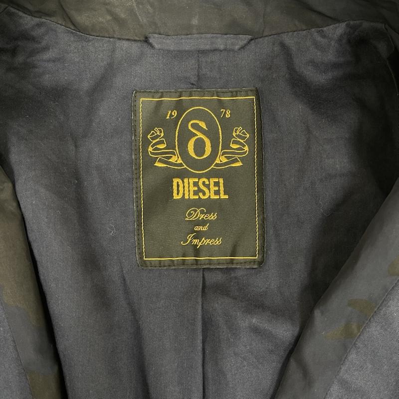ディーゼル DIESEL ジャケット、上着 ジャケット、ブレザー カモフラ柄 迷彩柄 ナイロン ポリエステル テーラード ジャケット M 紺 / ネイビー / navy メンズ USED 古着 中古 50160365
