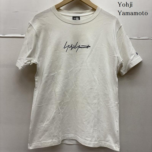 ヨウジヤマモト Yohji Yamamoto Tシャツ 半袖 NEW ERA ニューエラ コラボ 刺繍 コットン Tシャツ HH-T96-073 S 白 / ホワイト / white メンズ USED 古着 中古 50160370