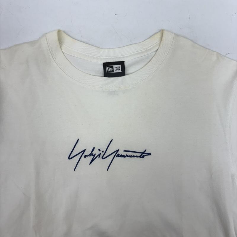 ヨウジヤマモト Yohji Yamamoto Tシャツ 半袖 NEW ERA ニューエラ コラボ 刺繍 コットン Tシャツ HH-T96-073 S 白 / ホワイト / white メンズ USED 古着 中古 50160370