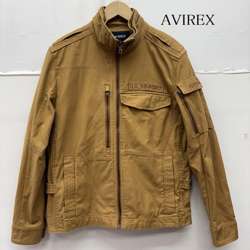 アヴィレックス AVIREX ジャケット、上着 フライトジャケット 刺繍 ロゴ フィールド ジャケット 6112099 L マスタード / マスタード / メンズ USED 古着 中古 50160378