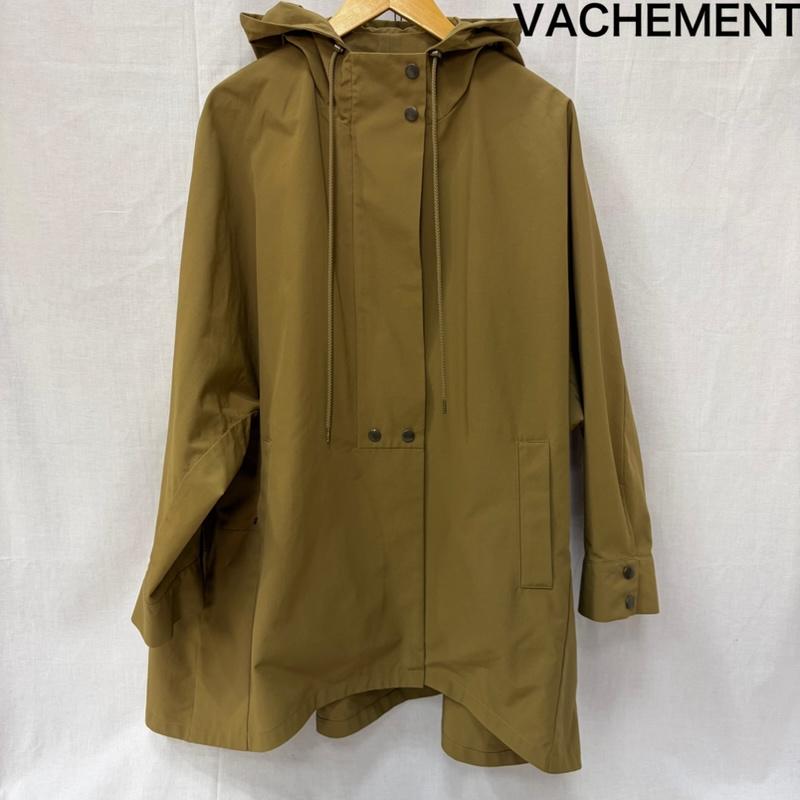 古着 USED ジャケット、上着 ジャンパー、ブルゾン VACHEMENT ヴァシュモン リサイクルシェルタフタアノラック ミドル丈ブルゾン 撥水加工 マウンテンパーカー FREE 無地 ベージュ / ベージュ / beige レディース USED 古着 中古 50160382