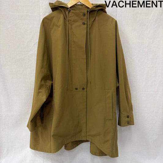 古着 USED ジャケット、上着 ジャンパー、ブルゾン VACHEMENT ヴァシュモン リサイクルシェルタフタアノラック ミドル丈ブルゾン 撥水加工 マウンテンパーカー FREE 無地 ベージュ / ベージュ / beige レディース USED 古着 中古 50160382