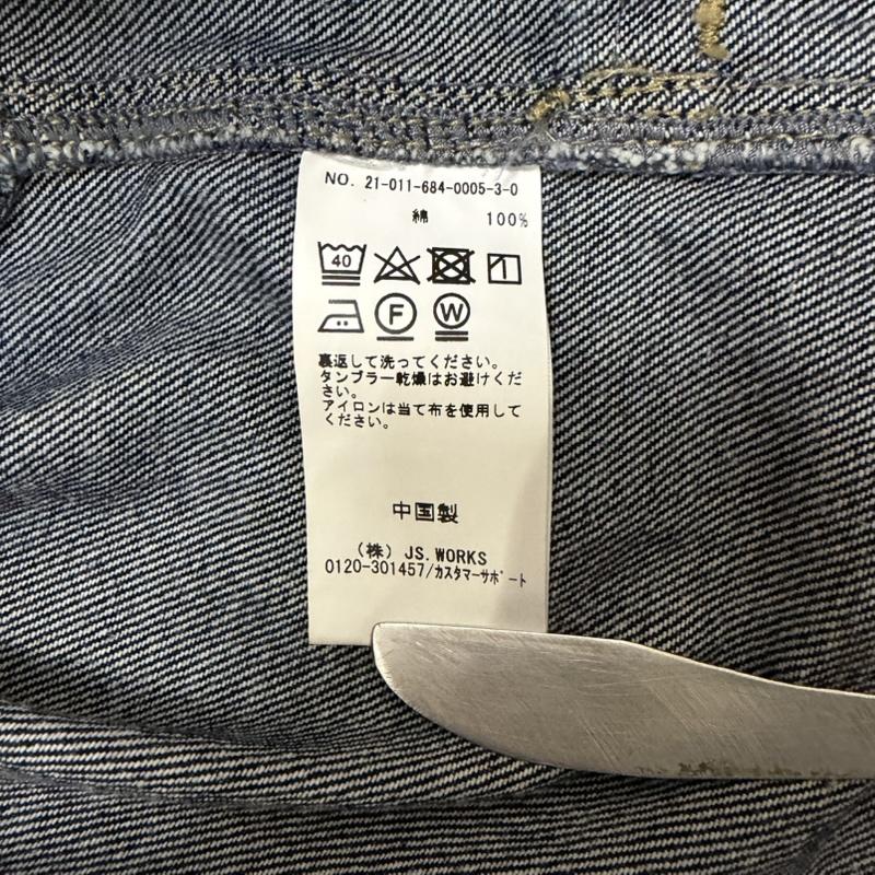 古着 USED ジャケット、上着 ジャンパー、ブルゾン FOLL フォル コクーンデニムジャケット ユニセックス ビッグシルエット 21011684000530 インディゴ 3 無地 紺 / ネイビー / navy メンズ USED 古着 中古 50160384