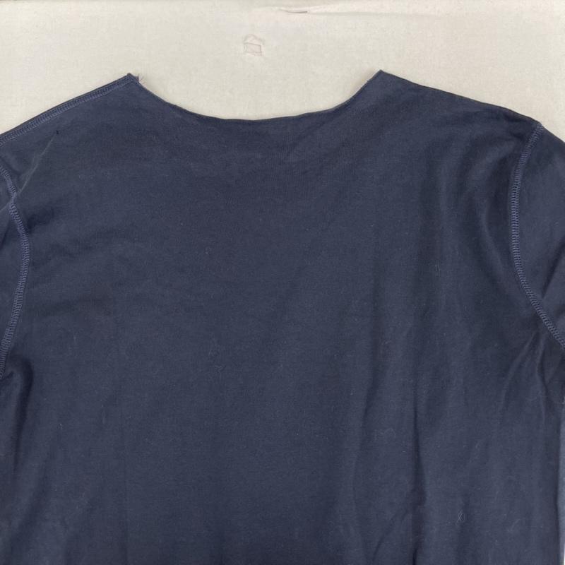 ルシアンペラフィネ Lucien Pellat-Finet Tシャツ 半袖 スカル ドクロ フロント プリント カットオフ Tシャツ S 紺 / ネイビー / navy メンズ USED 古着 中古 50160387