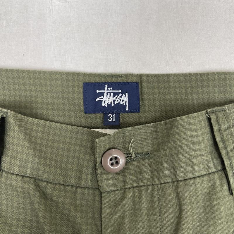 ステューシー STUSSY パンツ ワークパンツ、ペインターパンツ 紺タグ Check Big Ol Jeans ミリタリー コットン ワーク パンツ 31インチ オリーブグリーン / オリーブグリーン / メンズ USED 古着 中古 50160389
