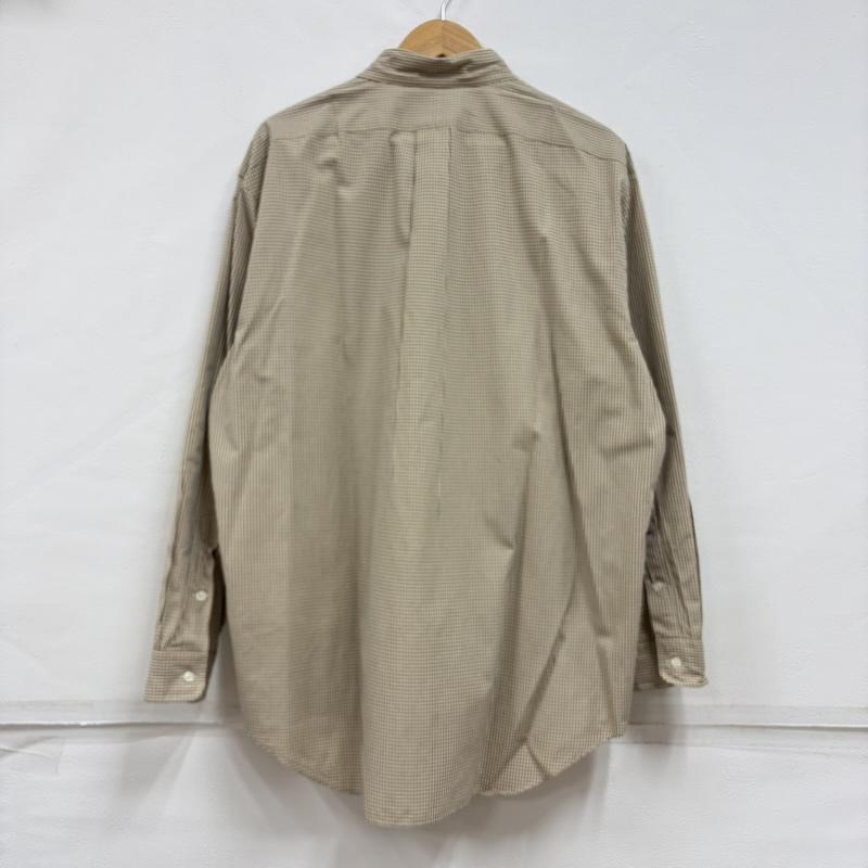 ラルフローレン RALPHLAUREN シャツ、ブラウス 長袖 90s ボタンダウン 長袖 チェック シャツ ポニー刺繡 BLAKE vintage ヴィンテージ LL チェック X ワンポイント X ロゴ、文字 X 刺繍 ベージュ / ベージュ / beige X 黒 / ブラック / black メンズ USED 古着 中古 50160400