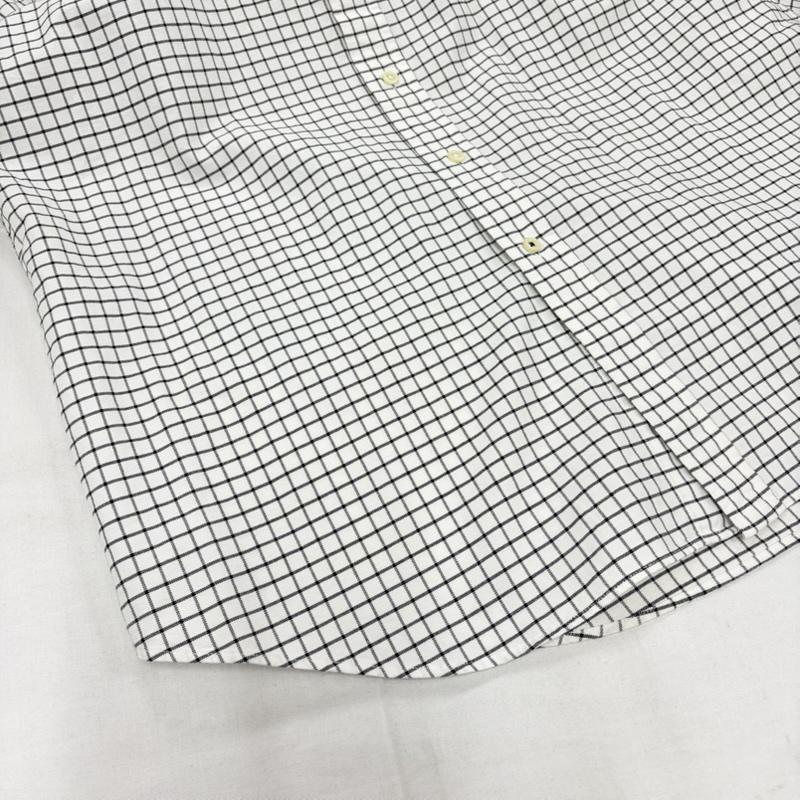 ラルフローレン RALPHLAUREN シャツ、ブラウス 長袖 ボタンダウン 長袖 グラフチェック シャツ ポニー刺繡 L チェック X ワンポイント X ロゴ、文字 X 刺繍 白 / ホワイト / white X 黒 / ブラック / black メンズ USED 古着 中古 50160402