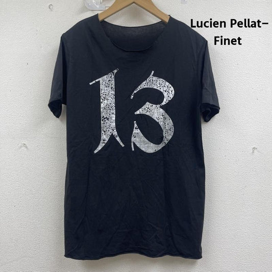 ルシアンペラフィネ Lucien Pellat-Finet Tシャツ 半袖 ナンバリング ドクロ スカル 光沢 プリント 半袖 Tシャツ M 黒 / ブラック / black メンズ USED 古着 中古 50160405