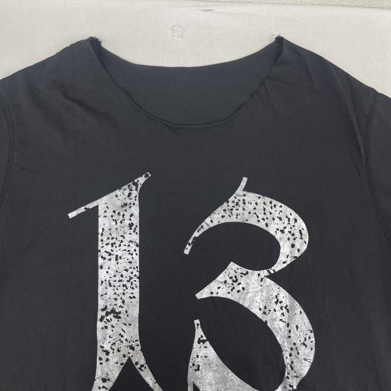 ルシアンペラフィネ Lucien Pellat-Finet Tシャツ 半袖 ナンバリング ドクロ スカル 光沢 プリント 半袖 Tシャツ M 黒 / ブラック / black メンズ USED 古着 中古 50160405