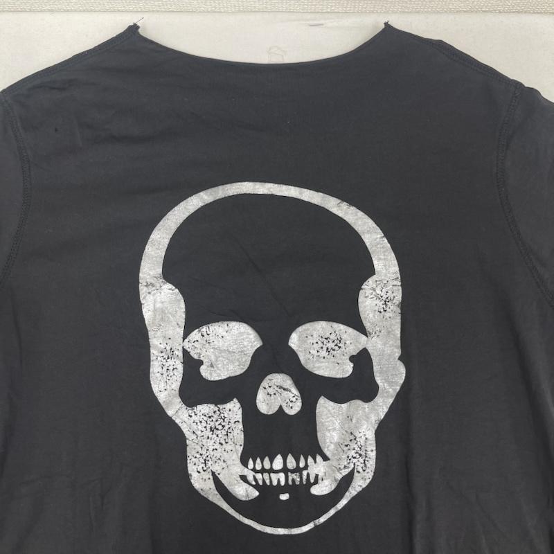 ルシアンペラフィネ Lucien Pellat-Finet Tシャツ 半袖 ナンバリング ドクロ スカル 光沢 プリント 半袖 Tシャツ M 黒 / ブラック / black メンズ USED 古着 中古 50160405
