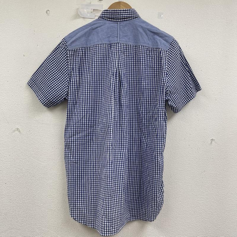 ジュンヤワタナベコムデギャルソンマン JUNYA WATANABE COMME des GARCONS MAN シャツ、ブラウス 半袖 ギンガム チェック柄 半袖 シャツ wg-b035 XS 青 / ブルー / blue メンズ USED 古着 中古 50160416