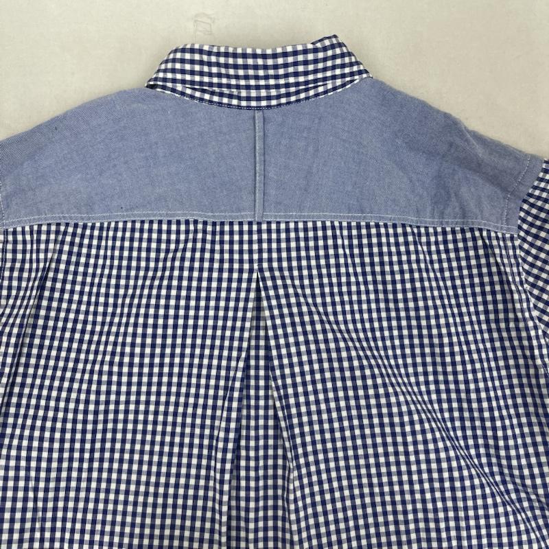 ジュンヤワタナベコムデギャルソンマン JUNYA WATANABE COMME des GARCONS MAN シャツ、ブラウス 半袖 ギンガム チェック柄 半袖 シャツ wg-b035 XS 青 / ブルー / blue メンズ USED 古着 中古 50160416