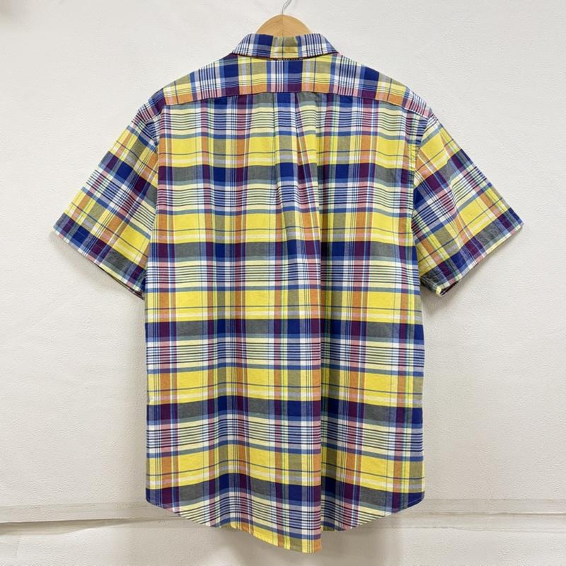 ラルフローレン RALPHLAUREN シャツ、ブラウス 半袖 ボタンダウン 半袖 チェックシャツ ポニー刺繡 XL チェック X ワンポイント X ロゴ、文字 X 刺繍 黄 / イエロー / yellow X 青 / ブルー / blue X マルチカラー / マルチカラー / multicolor メンズ USED 古着 中古 50160422
