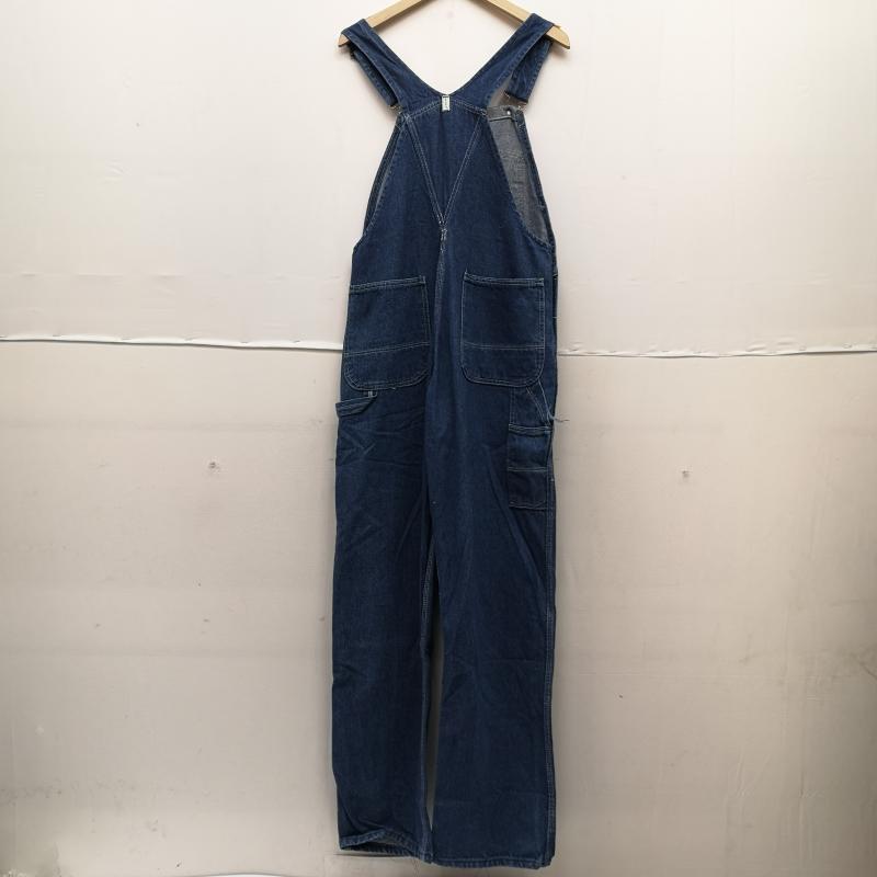 キイ KEY サロペット・オーバーオール サロペット、オーバーオール 70s ヴィンテージ ボタンフライ ドーナツボタン デニム オーバーオール インディゴ / インディゴ / Indigo メンズ USED 古着 中古 50160428