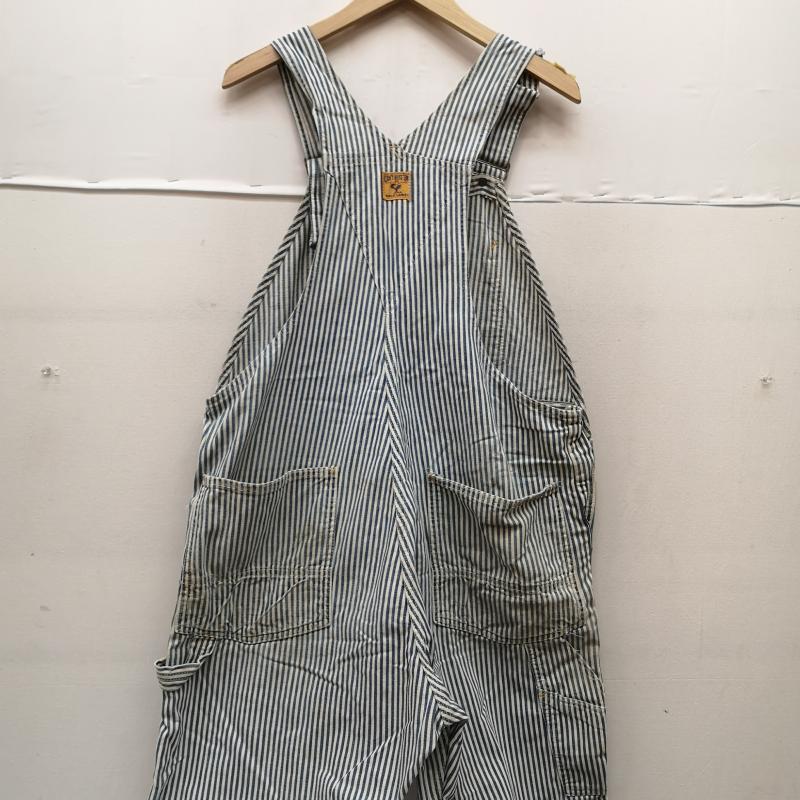 ヴィンテージ VINTAGE サロペット・オーバーオール サロペット、オーバーオール 50s CAN T BUST EM オーバーオール ヒッコリー ストライプ 白 / ホワイト / white X インディゴ / インディゴ / Indigo メンズ USED 古着 中古 50160430