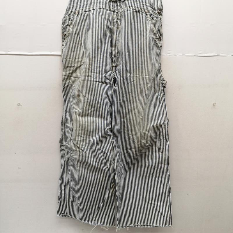 ヴィンテージ VINTAGE サロペット・オーバーオール サロペット、オーバーオール 50s CAN T BUST EM オーバーオール ヒッコリー ストライプ 白 / ホワイト / white X インディゴ / インディゴ / Indigo メンズ USED 古着 中古 50160430