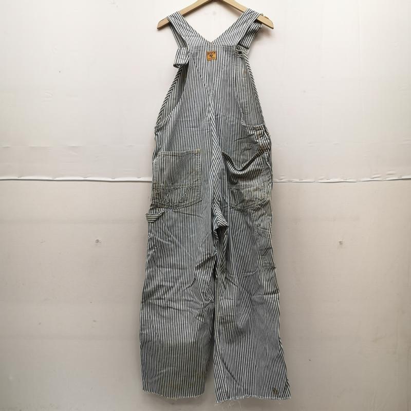 ヴィンテージ VINTAGE サロペット・オーバーオール サロペット、オーバーオール 50s CAN T BUST EM オーバーオール ヒッコリー ストライプ 白 / ホワイト / white X インディゴ / インディゴ / Indigo メンズ USED 古着 中古 50160430