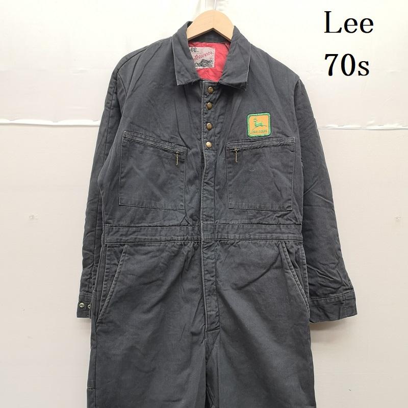 リー Lee サロペット・オーバーオール サロペット、オーバーオール 70s キルティング ライナー ジャンプスーツ つなぎ チャコールグレー / チャコールグレー / メンズ USED 古着 中古 50160439