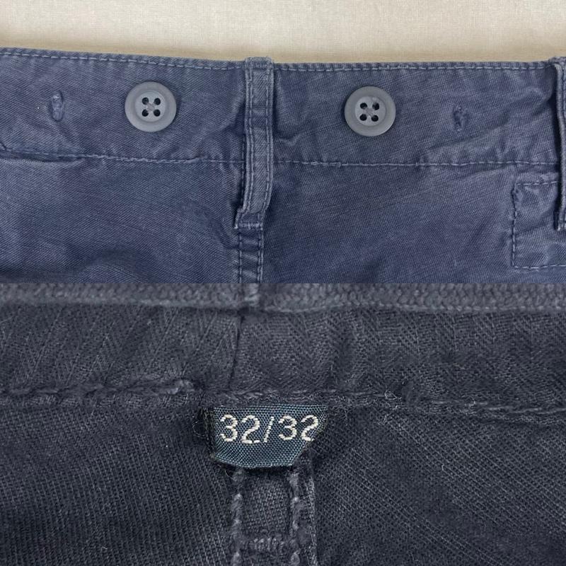 ポロバイラルフローレン Polo by RALPH LAUREN パンツ ワークパンツ、ペインターパンツ 00s ミリタリー ギミック ヘリンボーン パンツ pp-rl-ls3116 紺 / ネイビー / navy メンズ USED 古着 中古 50160447
