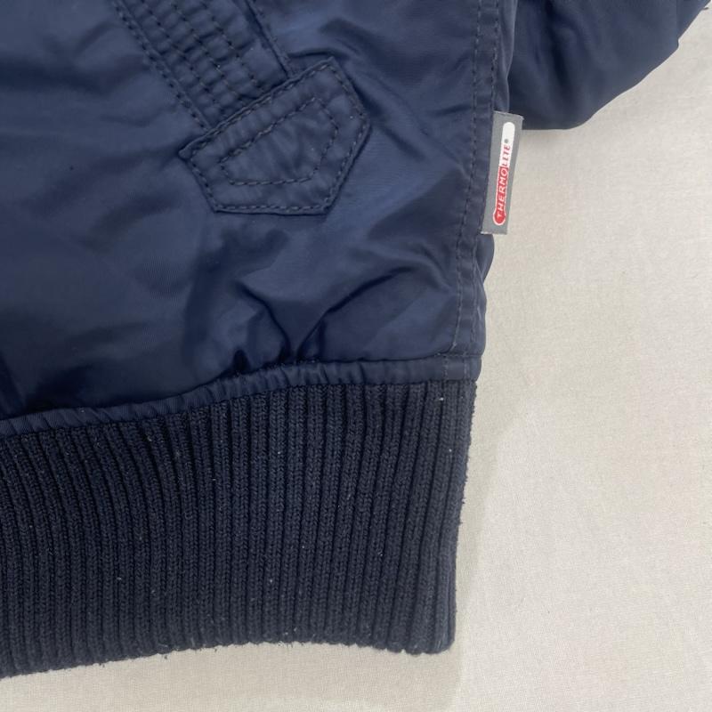 アルファ インダストリー Alpha Industries ジャケット、上着 ジャンパー、ブルゾン HOODED RIB JACKET ロゴ パッチ ジャケット アウター XL 紺 / ネイビー / navy メンズ USED 古着 中古 50160452