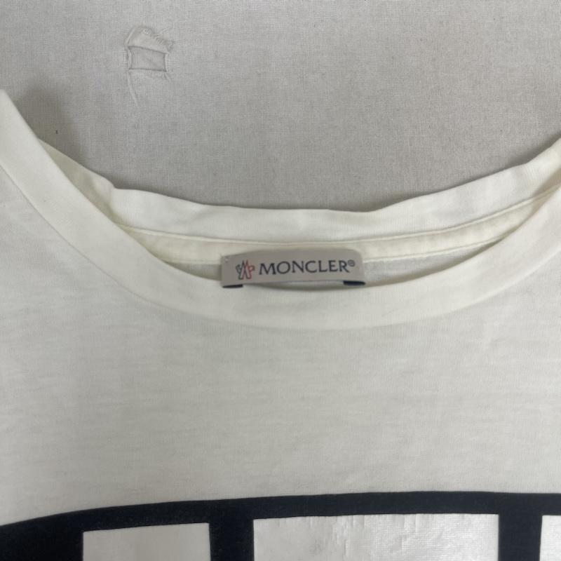 モンクレール MONCLER Tシャツ 半袖 ルーマニア製 LIFE ロゴ グラフィック プリント Tシャツ e20938090950 M 白 / ホワイト / white メンズ USED 古着 中古 50160454