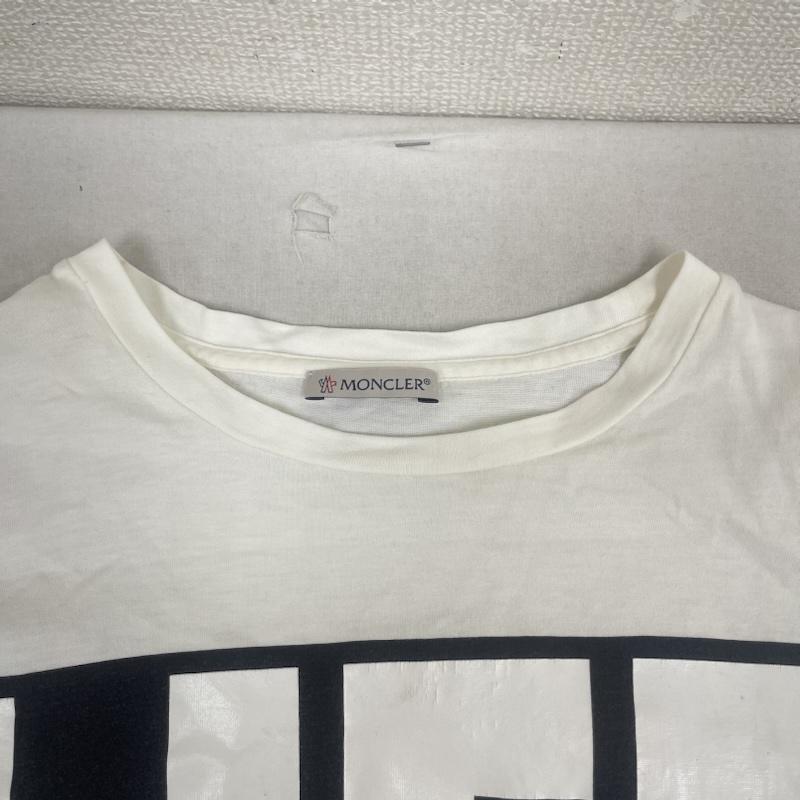 モンクレール MONCLER Tシャツ 半袖 ルーマニア製 LIFE ロゴ グラフィック プリント Tシャツ e20938090950 M 白 / ホワイト / white メンズ USED 古着 中古 50160454