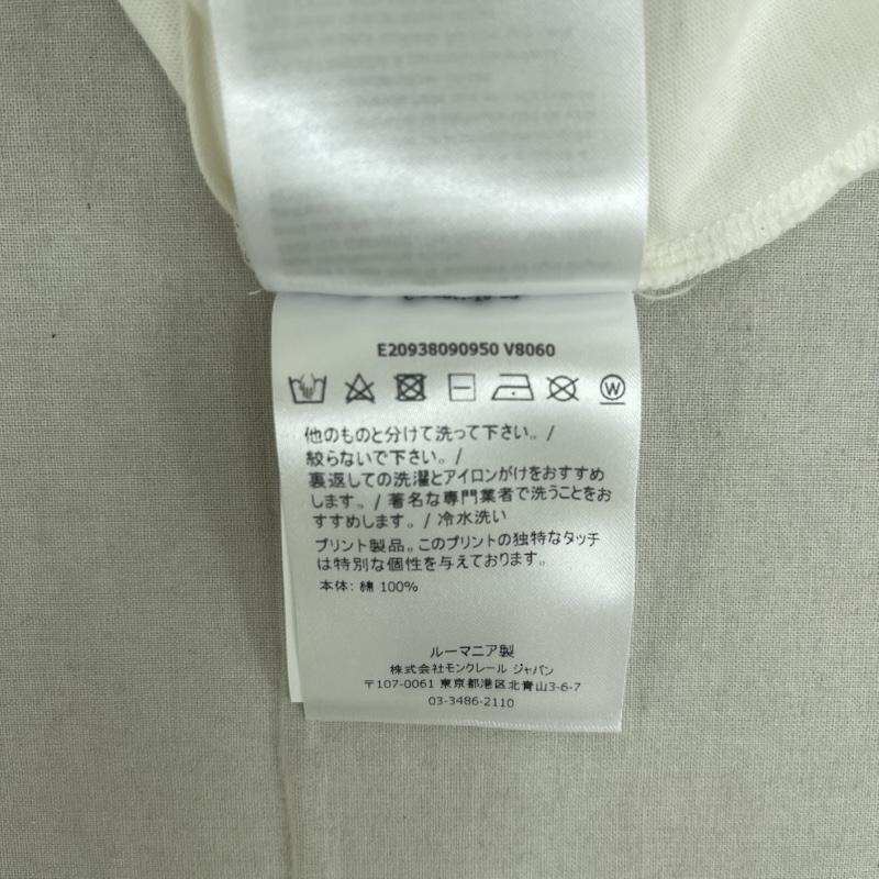 モンクレール MONCLER Tシャツ 半袖 ルーマニア製 LIFE ロゴ グラフィック プリント Tシャツ e20938090950 M 白 / ホワイト / white メンズ USED 古着 中古 50160454