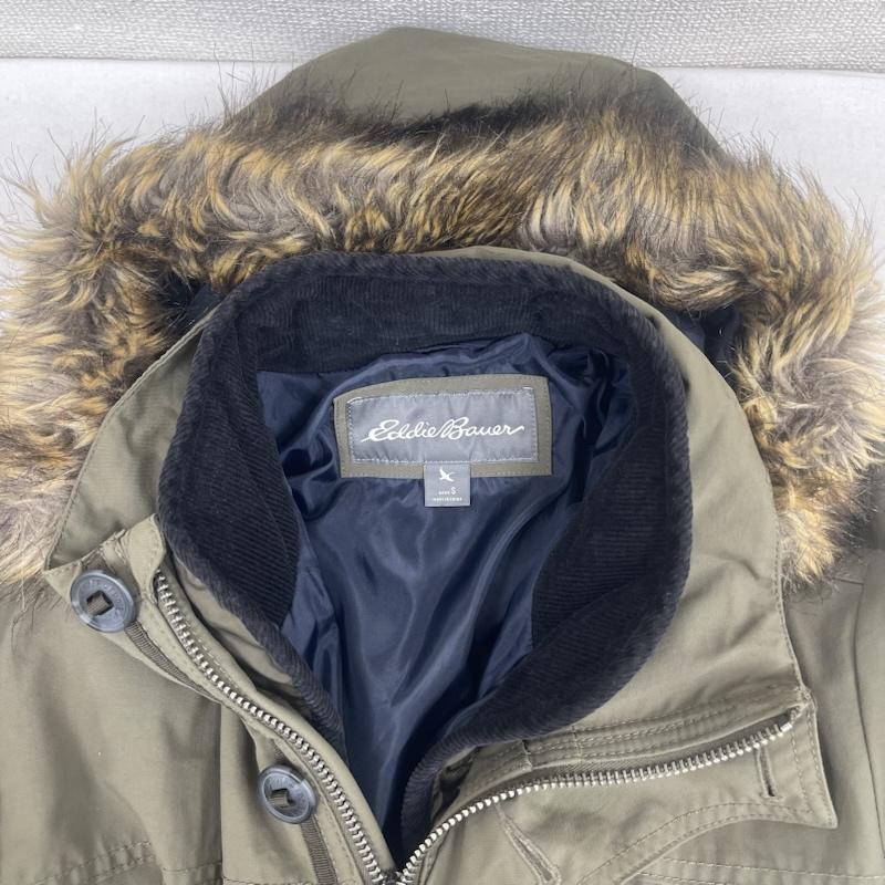 エディーバウアー Eddie Bauer ジャケット、上着 ダウンジャケット ミリタリー スタイル モッズコート マウンテン ジャケット S カーキ / カーキ / khaki メンズ USED 古着 中古 50160457