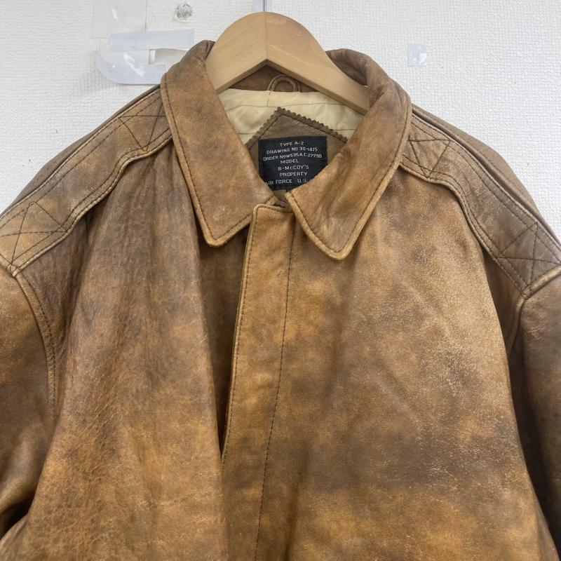 ビーマッコイ B-MCCOY S ジャケット、上着 レザージャケット TYPE A-2 レザー ジャケット ヴィンテージ アウター XXL 茶 / ブラウン / brown メンズ USED 古着 中古 50160460