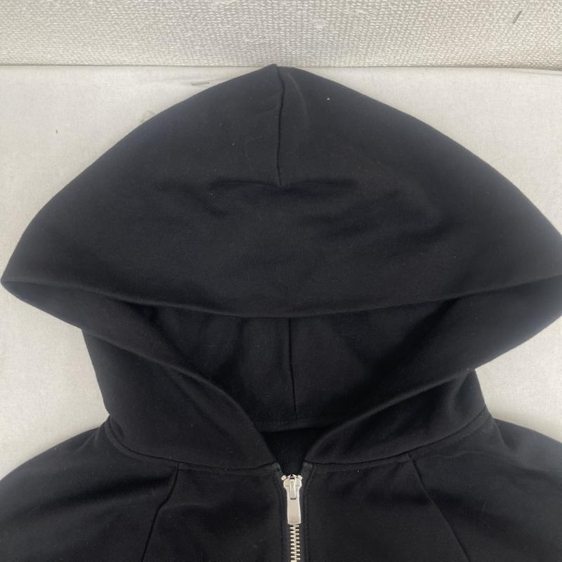 グレースコンチネンタル GRACE CONTINENTAL パーカー 長袖 キャンディ スリー ブ カットワーク ジップアップ パーカー 黒 / ブラック / black レディース USED 古着 中古 50160469