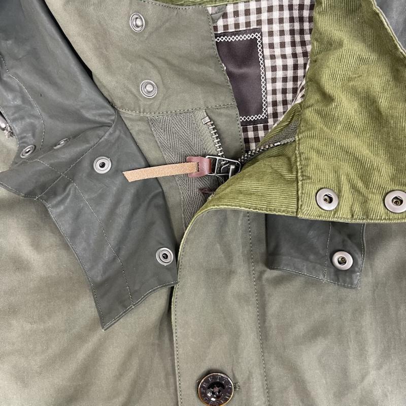 プリティーグリーン Pretty Green コート コート一般 ASHBURN パッチポケット フーデッド パーカー モッズ コート XS カーキ / カーキ / khaki メンズ USED 古着 中古 50160484