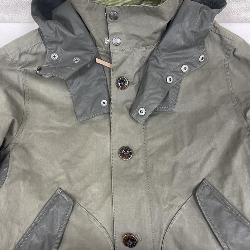 プリティーグリーン Pretty Green コート コート一般 ASHBURN パッチポケット フーデッド パーカー モッズ コート XS カーキ / カーキ / khaki メンズ USED 古着 中古 50160484