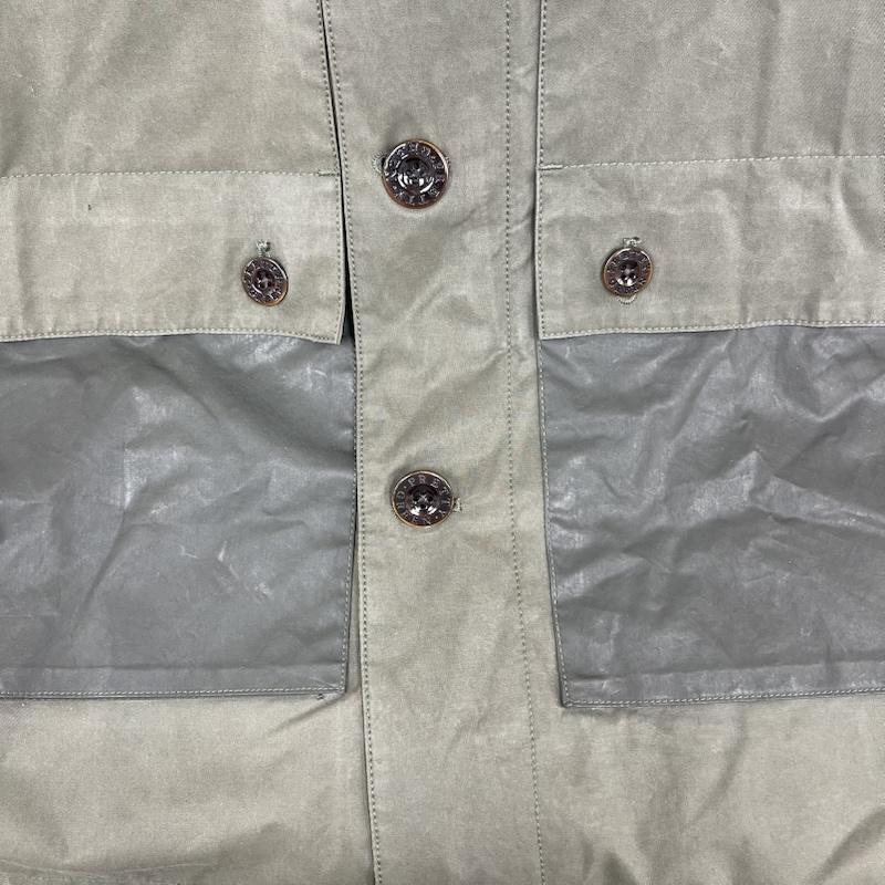 プリティーグリーン Pretty Green コート コート一般 ASHBURN パッチポケット フーデッド パーカー モッズ コート XS カーキ / カーキ / khaki メンズ USED 古着 中古 50160484