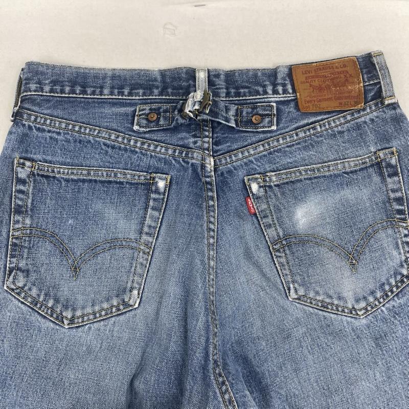 リーバイス Levi s パンツ デニム、ジーンズ 702 xx ボタン裏 j09 赤耳 セルビッチ デニム パンツ 32インチ インディゴ / インディゴ / Indigo メンズ USED 古着 中古 50160487