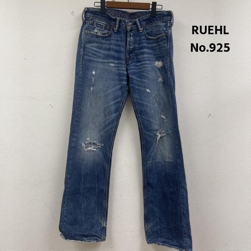 ルールNo.925 RUEHL No.925 パンツ デニム、ジーンズ PREMIUM JEANS ボタンフライ ブーツカット シルエット デニム パンツ 30インチ インディゴ / インディゴ / Indigo メンズ USED 古着 中古 50160488
