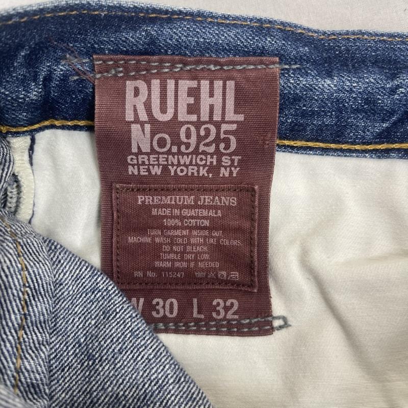ルールNo.925 RUEHL No.925 パンツ デニム、ジーンズ PREMIUM JEANS ボタンフライ ブーツカット シルエット デニム パンツ 30インチ インディゴ / インディゴ / Indigo メンズ USED 古着 中古 50160488