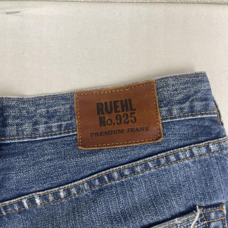 ルールNo.925 RUEHL No.925 パンツ デニム、ジーンズ PREMIUM JEANS ボタンフライ ブーツカット シルエット デニム パンツ 30インチ インディゴ / インディゴ / Indigo メンズ USED 古着 中古 50160488
