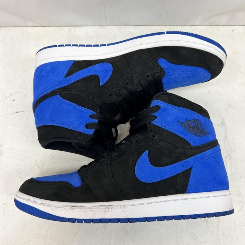 ナイキ NIKE スニーカー スニーカー AIR JORDAN 1 RETRO HIGH OG ROYAL REIMAGINED DZ5485-042 27.5cm 青 / ブルー / blue X 黒 / ブラック / black メンズ USED 古着 中古 50160490