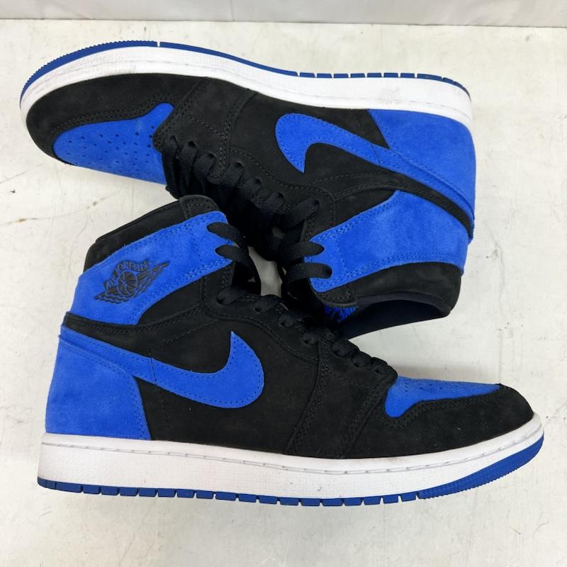 ナイキ NIKE スニーカー スニーカー AIR JORDAN 1 RETRO HIGH OG ROYAL REIMAGINED DZ5485-042 27.5cm 青 / ブルー / blue X 黒 / ブラック / black メンズ USED 古着 中古 50160490