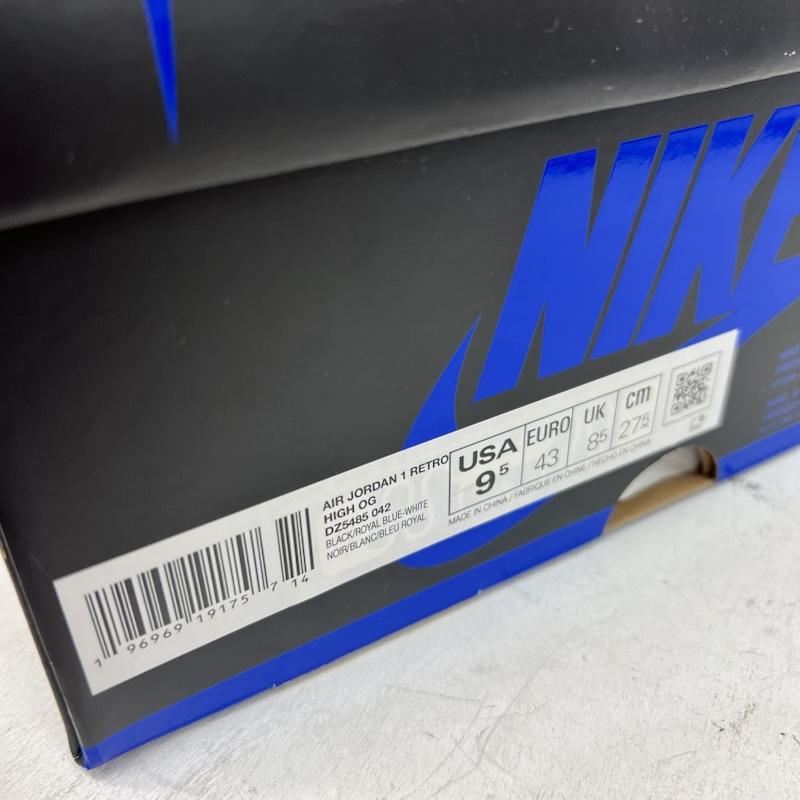 ナイキ NIKE スニーカー スニーカー AIR JORDAN 1 RETRO HIGH OG ROYAL REIMAGINED DZ5485-042 27.5cm 青 / ブルー / blue X 黒 / ブラック / black メンズ USED 古着 中古 50160490