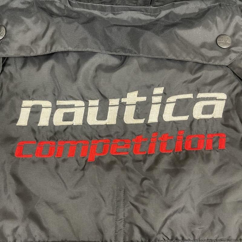 ノーティカ NAUTICA ジャケット、上着 ジャンパー、ブルゾン 90s COMPETITION ロゴ刺繍 プルオーバー ナイロン ジャケット 黒 / ブラック / black メンズ USED 古着 中古 50160496