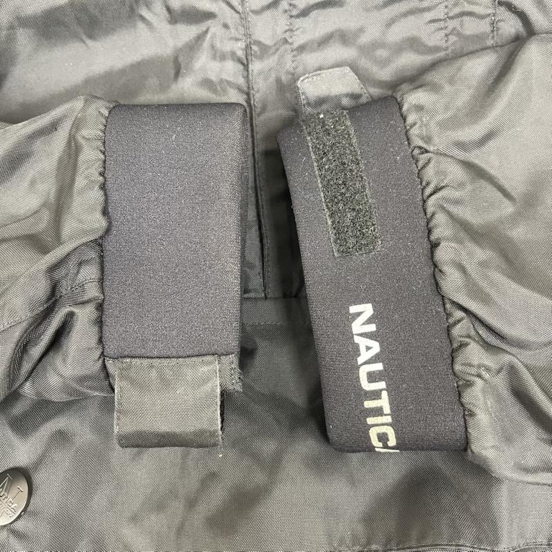 ノーティカ NAUTICA ジャケット、上着 ジャンパー、ブルゾン 90s COMPETITION ロゴ刺繍 プルオーバー ナイロン ジャケット 黒 / ブラック / black メンズ USED 古着 中古 50160496