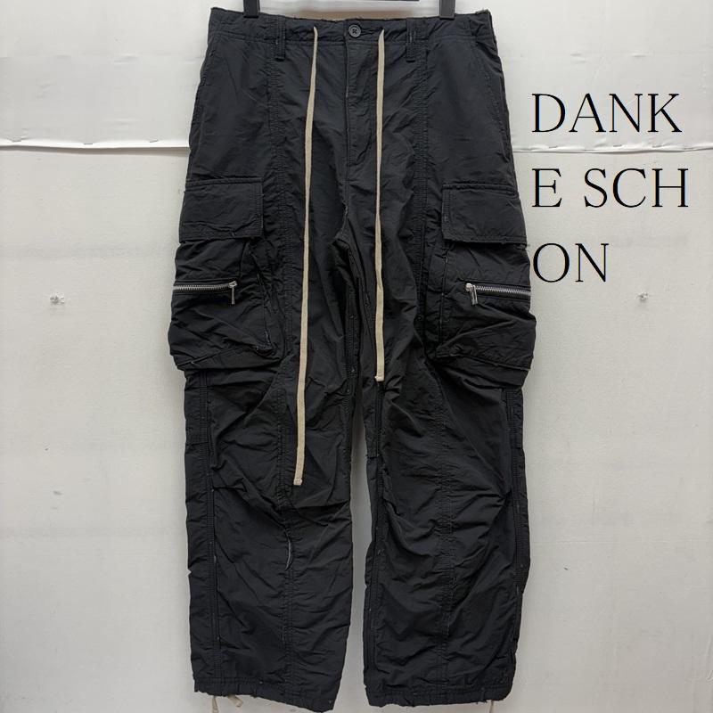 ダンケシェーン DANKE SCHON パンツ ワークパンツ、ペインターパンツ 23AW ダメージ 加工 水溶性 ボンディング カーゴ パンツ 23404ts-ds-1 M 黒 / ブラック / black メンズ USED 古着 中古 50160500