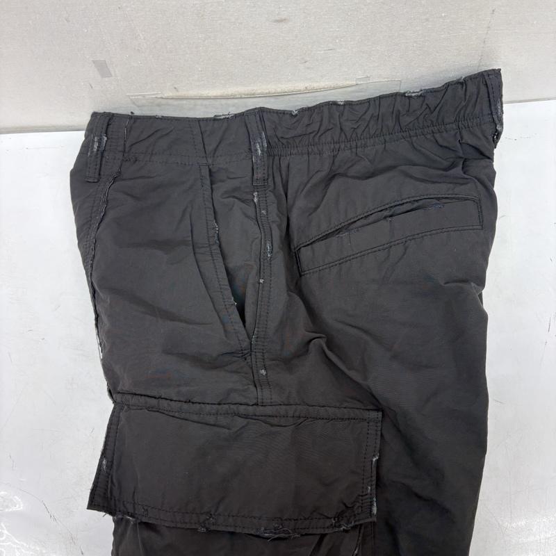 ダンケシェーン DANKE SCHON パンツ ワークパンツ、ペインターパンツ 23AW ダメージ 加工 水溶性 ボンディング カーゴ パンツ 23404ts-ds-1 M 黒 / ブラック / black メンズ USED 古着 中古 50160500