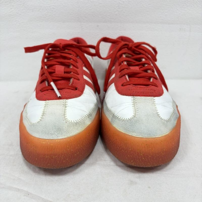 アディダスオリジナルス adidas originals スニーカー スニーカー FIORUCCI フィオルッチ コラボ SAMBAROSE サンバ 厚底 エナメル スウェード ロゴ ラメ 24.5cm ロゴ、文字 白 / ホワイト / white X 赤 / レッド / red レディース USED 古着 中古 50160503
