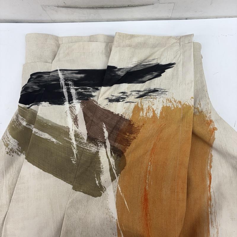 アメリ AMERI スカート ロングスカート LOUISE ART SKIRT アート 総柄 ロング スカート 01110941490 M ベージュ / ベージュ / beige レディース USED 古着 中古 50160504