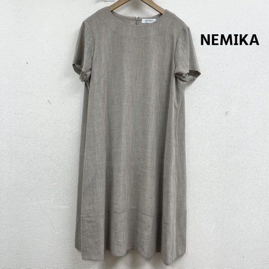 古着 USED ワンピース ロングスカート NEMIKA 日本製 Aライン シルエットフレア ワンピース 1702390-82-y ベージュ / ベージュ / beige レディース USED 古着 中古 50160505