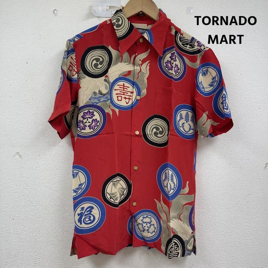 トルネードマート TORNADO MART シャツ、ブラウス 半袖 シルク製 和柄 アロハ シャツ tsh-3309 M 赤 / レッド / red メンズ USED 古着 中古 50160512